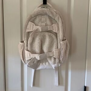 Pottery Barn Kids white Mackenzie Sherpa Backpack Gently used